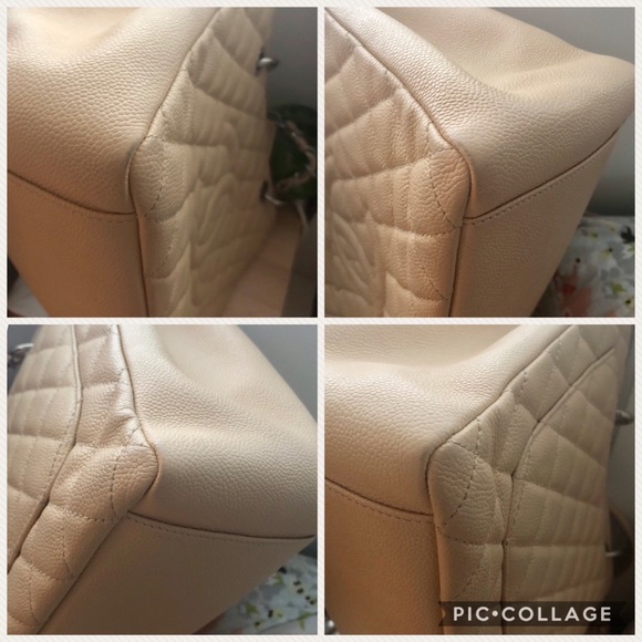 ‼️SOLD‼️ Chanel Grand Shopper Tote Bag Beige Nude - Picture 7 of 8